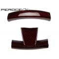 FIAT 500 ABARTH Steering Wheel Trim Set (2 pieces) - Red Candy